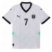 Camisa de Futebol Áustria Marko Arnautovic #7 Equipamento Secundário Europeu 2024 Manga Curta